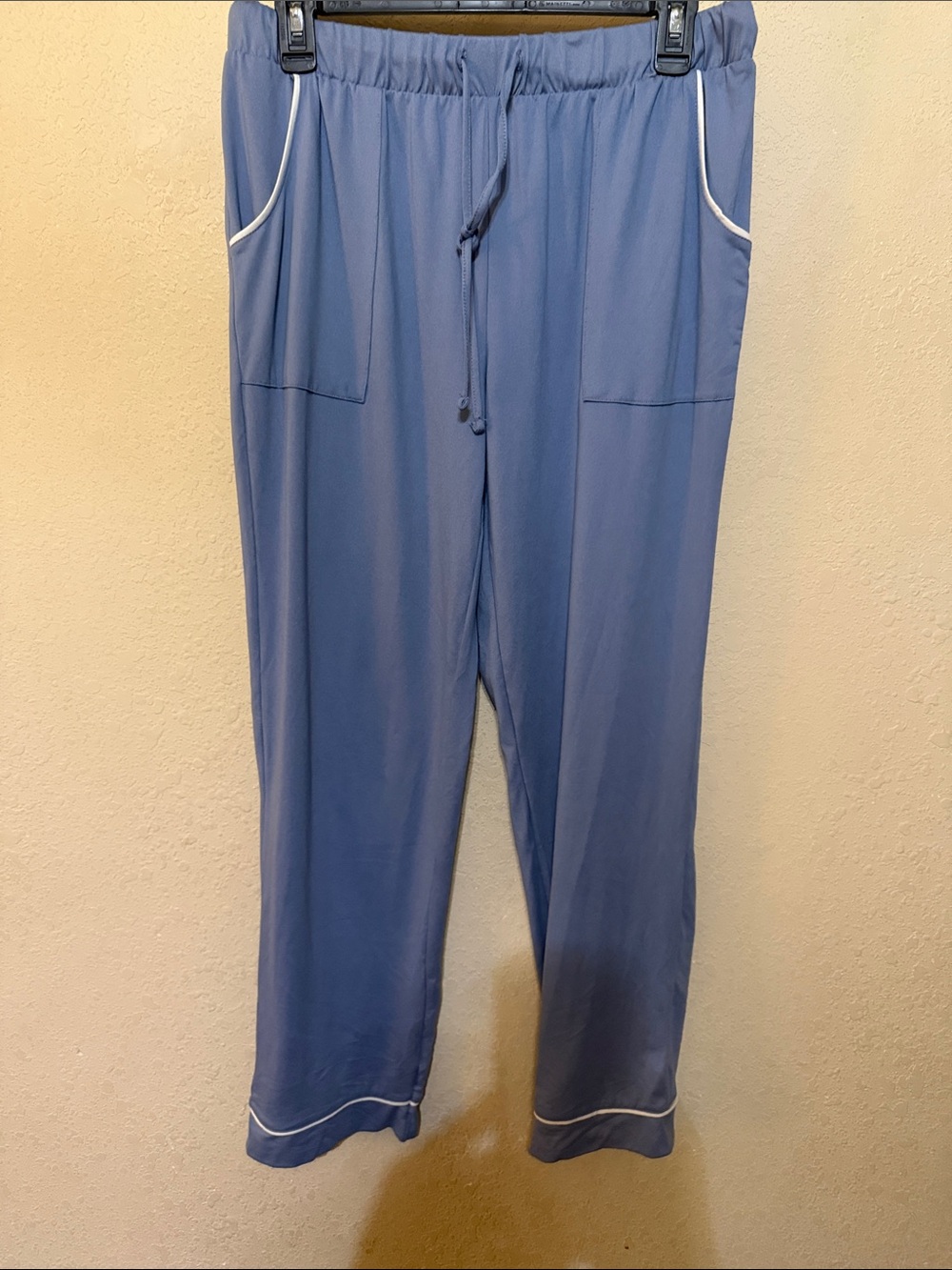 Lucky Brand Blue Pajama Pants with White Trim